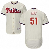 Philadelphia Phillies #51 Carlos Ruiz Cream Flexbase Stitched Jersey DingZhi,baseball caps,new era cap wholesale,wholesale hats