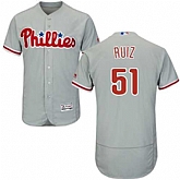 Philadelphia Phillies #51 Carlos Ruiz Gray Flexbase Stitched Jersey DingZhi,baseball caps,new era cap wholesale,wholesale hats