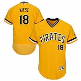 Pittsburgh Pirates #18 Jon Niese Gold Throwback Flexbase Stitched Jersey DingZhi,baseball caps,new era cap wholesale,wholesale hats