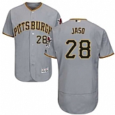 Pittsburgh Pirates #28 John Jaso Gray Flexbase Stitched Jersey DingZhi,baseball caps,new era cap wholesale,wholesale hats