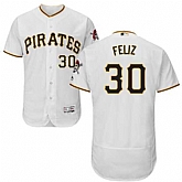 Pittsburgh Pirates #30 Neftali Feliz White Flexbase Stitched Jersey DingZhi,baseball caps,new era cap wholesale,wholesale hats