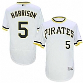 Pittsburgh Pirates #5 Josh Harrison White Cooperstown Collection Flexbase Stitched Jersey DingZhi,baseball caps,new era cap wholesale,wholesale hats