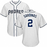 San Diego Padres #2 Luis Sardinas White New Cool Base Stitched Jersey DingZhi,baseball caps,new era cap wholesale,wholesale hats