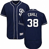 San Diego Padres #38 Trevor Cahill Navy Flexbase Stitched Jersey DingZhi,baseball caps,new era cap wholesale,wholesale hats