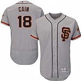 San Francisco Giants #18 Matt Cain Gray Road 2 Flexbase Stitched Jersey DingZhi,baseball caps,new era cap wholesale,wholesale hats