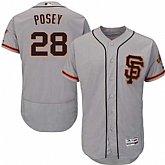 San Francisco Giants #28 Buster Posey Gray Road 2 Flexbase Stitched Jersey DingZhi,baseball caps,new era cap wholesale,wholesale hats