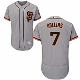 San Francisco Giants #7 Jimmy Rollins Gray Road 2 Flexbase Stitched Jersey DingZhi,baseball caps,new era cap wholesale,wholesale hats