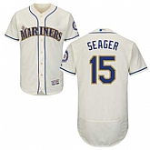 Seattle Mariners #15 Kyle Seager Cream Flexbase Stitched Jersey DingZhi,baseball caps,new era cap wholesale,wholesale hats