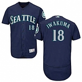Seattle Mariners #18 Hisashi Iwakuma Navy Flexbase Stitched Jersey DingZhi,baseball caps,new era cap wholesale,wholesale hats