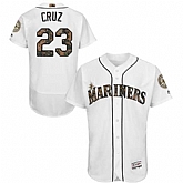 Seattle Mariners #23 Nelson Cruz White Memorial Day Flexbase Stitched Jersey DingZhi,baseball caps,new era cap wholesale,wholesale hats