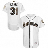 Seattle Mariners #31 Steve Cishek White Memorial Day Flexbase Stitched Jersey DingZhi,baseball caps,new era cap wholesale,wholesale hats