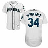 Seattle Mariners #34 Felix Hernandez White Flexbase Stitched Jersey DingZhi,baseball caps,new era cap wholesale,wholesale hats