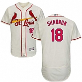 St. Louis Cardinals #18 Mike Shannon Cream Flexbase Stitched Jersey DingZhi,baseball caps,new era cap wholesale,wholesale hats