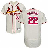 St. Louis Cardinals #22 Mike Matheny Cream Flexbase Stitched Jersey DingZhi,baseball caps,new era cap wholesale,wholesale hats