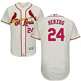 St. Louis Cardinals #24 Whitey Herzog Cream Flexbase Stitched Jersey DingZhi,baseball caps,new era cap wholesale,wholesale hats