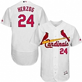 St. Louis Cardinals #24 Whitey Herzog White Flexbase Stitched Jersey DingZhi,baseball caps,new era cap wholesale,wholesale hats