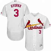 St. Louis Cardinals #3 Jedd Gyorko White Flexbase Stitched Jersey DingZhi,baseball caps,new era cap wholesale,wholesale hats
