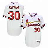 St. Louis Cardinals #30 Orlando Cepeda White 1985 Throwback Flexbase Stitched Jersey DingZhi,baseball caps,new era cap wholesale,wholesale hats