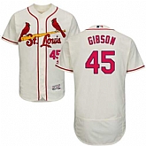 St. Louis Cardinals #45 Bob Gibson Cream Flexbase Stitched Jersey DingZhi,baseball caps,new era cap wholesale,wholesale hats