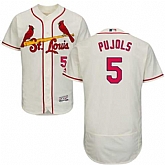 St. Louis Cardinals #5 Albert Pujols Cream Flexbase Stitched Jersey DingZhi,baseball caps,new era cap wholesale,wholesale hats