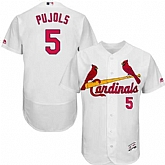St. Louis Cardinals #5 Albert Pujols White Flexbase Stitched Jersey DingZhi,baseball caps,new era cap wholesale,wholesale hats