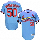 St. Louis Cardinals #50 Adam Wainwright Light Blue Cooperstown Collection Flexbase Stitched Jersey DingZhi,baseball caps,new era cap wholesale,wholesale hats