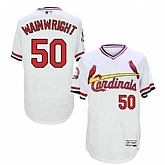 St. Louis Cardinals #50 Adam Wainwright White 1985 Throwback Flexbase Stitched Jersey DingZhi,baseball caps,new era cap wholesale,wholesale hats