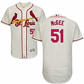 St. Louis Cardinals #51 Willie McGee Cream Flexbase Stitched Jersey DingZhi,baseball caps,new era cap wholesale,wholesale hats