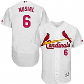 St. Louis Cardinals #6 Stan Musial White Flexbase Stitched Jersey DingZhi,baseball caps,new era cap wholesale,wholesale hats