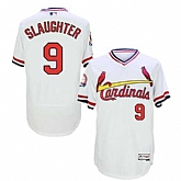 St. Louis Cardinals #9 Enos Slaughter White 1985 Throwback Flexbase Stitched Jersey DingZhi,baseball caps,new era cap wholesale,wholesale hats