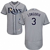 Tampa Bay Rays #3 Evan Longoria Gray Flexbase Stitched Jersey DingZhi,baseball caps,new era cap wholesale,wholesale hats