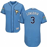 Tampa Bay Rays #3 Evan Longoria Light Blue Flexbase Stitched Jersey DingZhi,baseball caps,new era cap wholesale,wholesale hats
