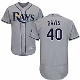 Tampa Bay Rays #40 Wade Davis Gray Flexbase Stitched Jersey DingZhi,baseball caps,new era cap wholesale,wholesale hats