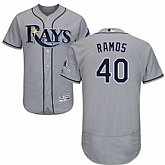 Tampa Bay Rays #40 Wilson Ramos Gray Flexbase Stitched Jersey DingZhi,baseball caps,new era cap wholesale,wholesale hats