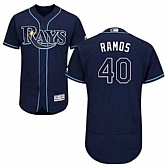 Tampa Bay Rays #40 Wilson Ramos Navy Flexbase Stitched Jersey DingZhi,baseball caps,new era cap wholesale,wholesale hats
