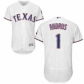 Texas Rangers #1 Elvis Andrus White Flexbase Stitched Jersey DingZhi,baseball caps,new era cap wholesale,wholesale hats