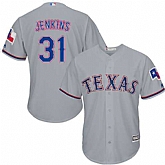 Texas Rangers #31 Eric Jenkins Gray New Cool Base Stitched Jersey DingZhi,baseball caps,new era cap wholesale,wholesale hats