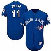Toronto Blue Jays #11 Kevin Pillar Blue With 40th Anniversary Patch Flexbase Stitched Jersey DingZhi,baseball caps,new era cap wholesale,wholesale hats