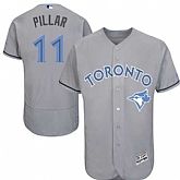 Toronto Blue Jays #11 Kevin Pillar Gray Father's Day Flexbase Stitched Jersey DingZhi,baseball caps,new era cap wholesale,wholesale hats