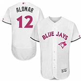 Toronto Blue Jays #12 Roberto Alomar White Mother's Day Flexbase Stitched Jersey DingZhi,baseball caps,new era cap wholesale,wholesale hats