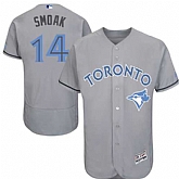 Toronto Blue Jays #14 Justin Smoak Gray Father's Day Flexbase Stitched Jersey DingZhi,baseball caps,new era cap wholesale,wholesale hats