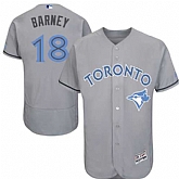 Toronto Blue Jays #18 Darwin Barney Gray Father's Day Flexbase Stitched Jersey DingZhi,baseball caps,new era cap wholesale,wholesale hats