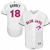 Toronto Blue Jays #18 Darwin Barney White Mother's Day Flexbase Stitched Jersey DingZhi,baseball caps,new era cap wholesale,wholesale hats