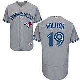 Toronto Blue Jays #19 Paul Molitor Gray Flexbase Stitched Jersey DingZhi,baseball caps,new era cap wholesale,wholesale hats