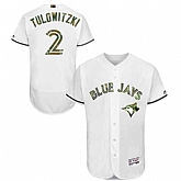 Toronto Blue Jays #2 Troy Tulowitzki White Memorial Day Flexbase Stitched Jersey DingZhi,baseball caps,new era cap wholesale,wholesale hats