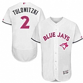Toronto Blue Jays #2 Troy Tulowitzki White Mother's Day Flexbase Stitched Jersey DingZhi,baseball caps,new era cap wholesale,wholesale hats