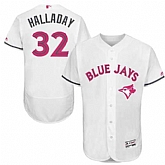 Toronto Blue Jays #32 Roy Halladay White Mother's Day Flexbase Stitched Jersey DingZhi,baseball caps,new era cap wholesale,wholesale hats