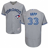 Toronto Blue Jays #33 J.A. Happ Gray Flexbase Stitched Jersey DingZhi,baseball caps,new era cap wholesale,wholesale hats