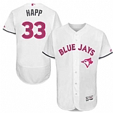 Toronto Blue Jays #33 J.A. Happ White Mother's Day Flexbase Stitched Jersey DingZhi,baseball caps,new era cap wholesale,wholesale hats
