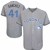 Toronto Blue Jays #41 Aaron Sanchez Gray Father's Day Flexbase Stitched Jersey DingZhi,baseball caps,new era cap wholesale,wholesale hats